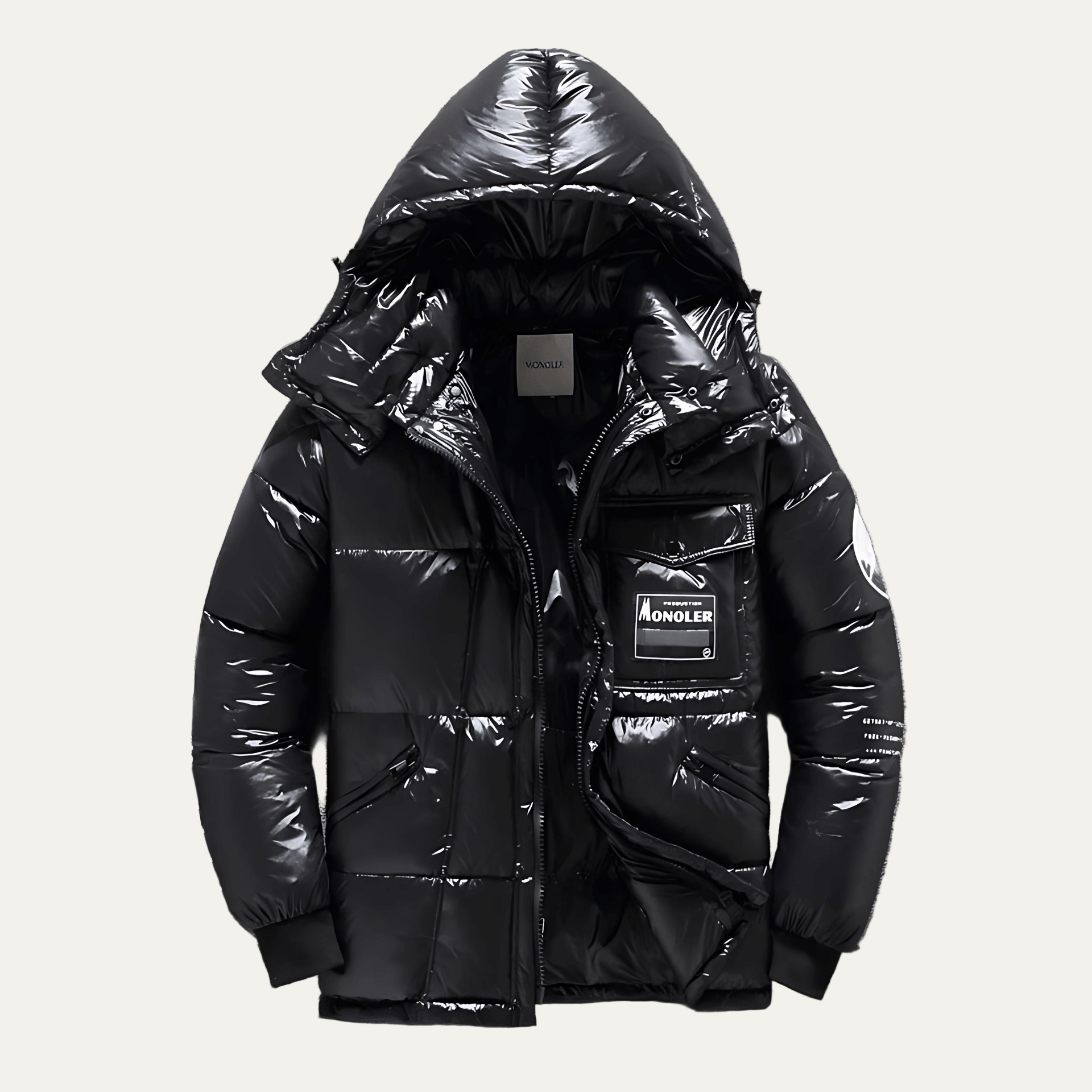 Waterproof Men's Puffer Coat with Multiple Pockets - OutfitLondon