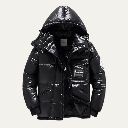 Waterproof Men's Puffer Coat with Multiple Pockets - OutfitLondon