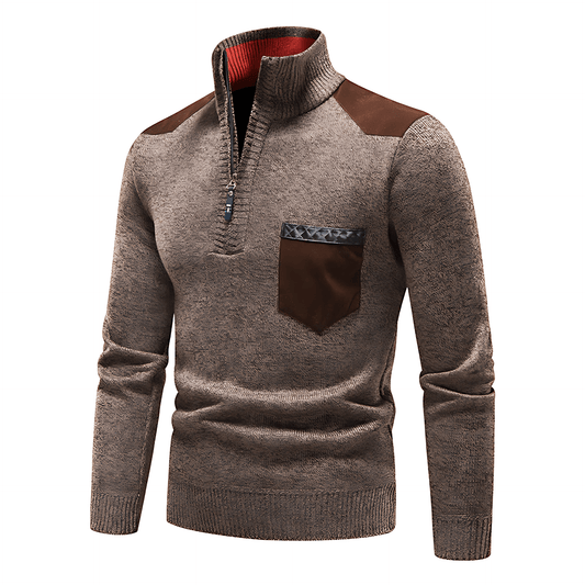 Cozy Fleece Sweatshirt with Zip Pocket - OutfitLondon
