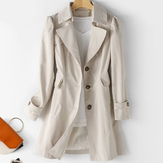 Classic Long Sleeve Trench Coat - OutfitLondon