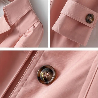 Classic Long Sleeve Trench Coat