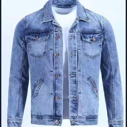 Classic Men's Blue Jean Jacket - OutfitLondon