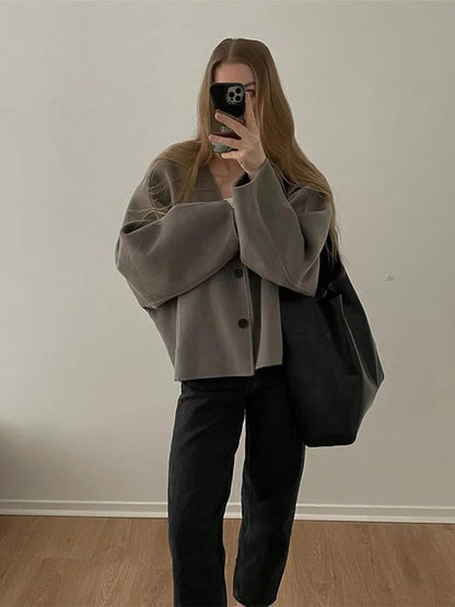 Charee | Ladies Large Fleece Parka Jacket