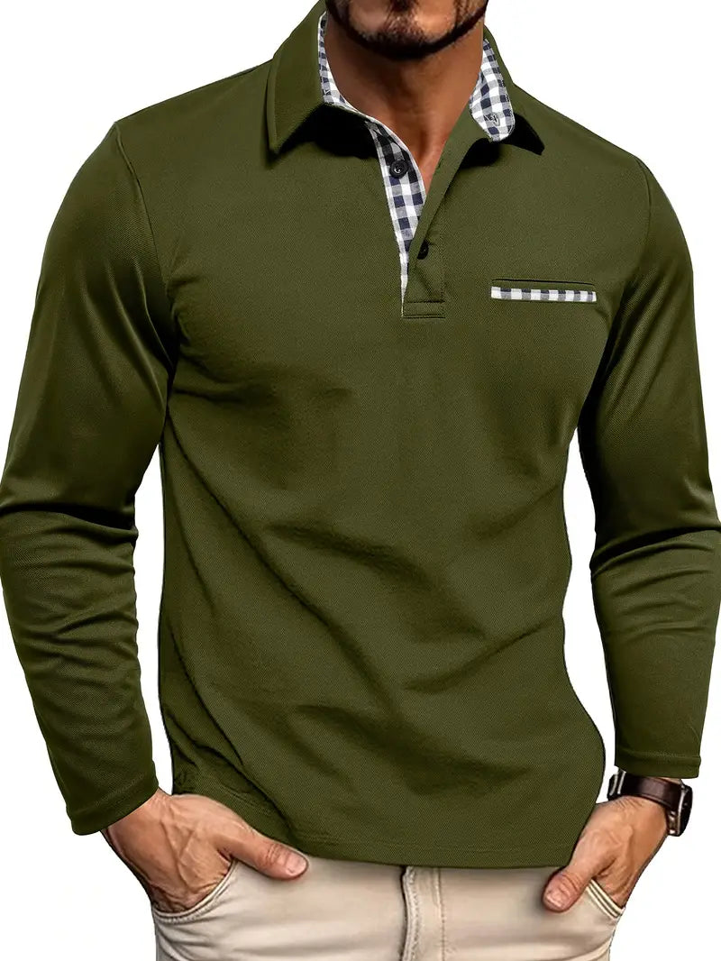 Men's Long-Sleeve Polo Shirt