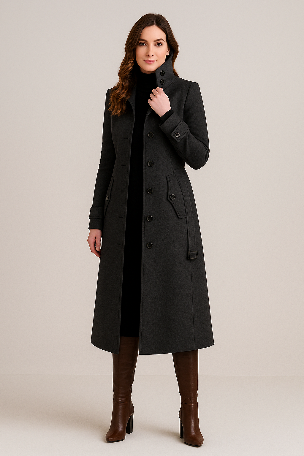 Women's High Neck Winter Coat