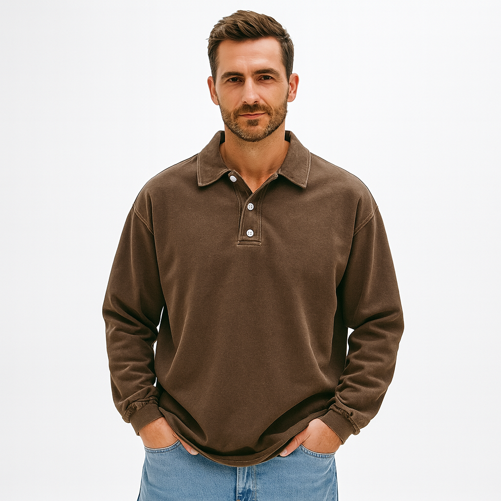 Relaxed Fit Classic Polo Shirt for Men - OutfitLondon