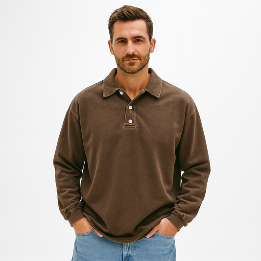 Relaxed Fit Classic Polo Shirt for Men - OutfitLondon