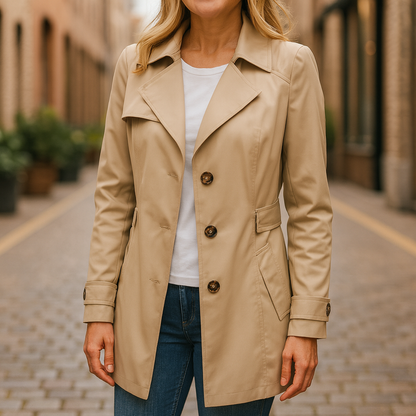 Classic Women's Fall Trench Coat