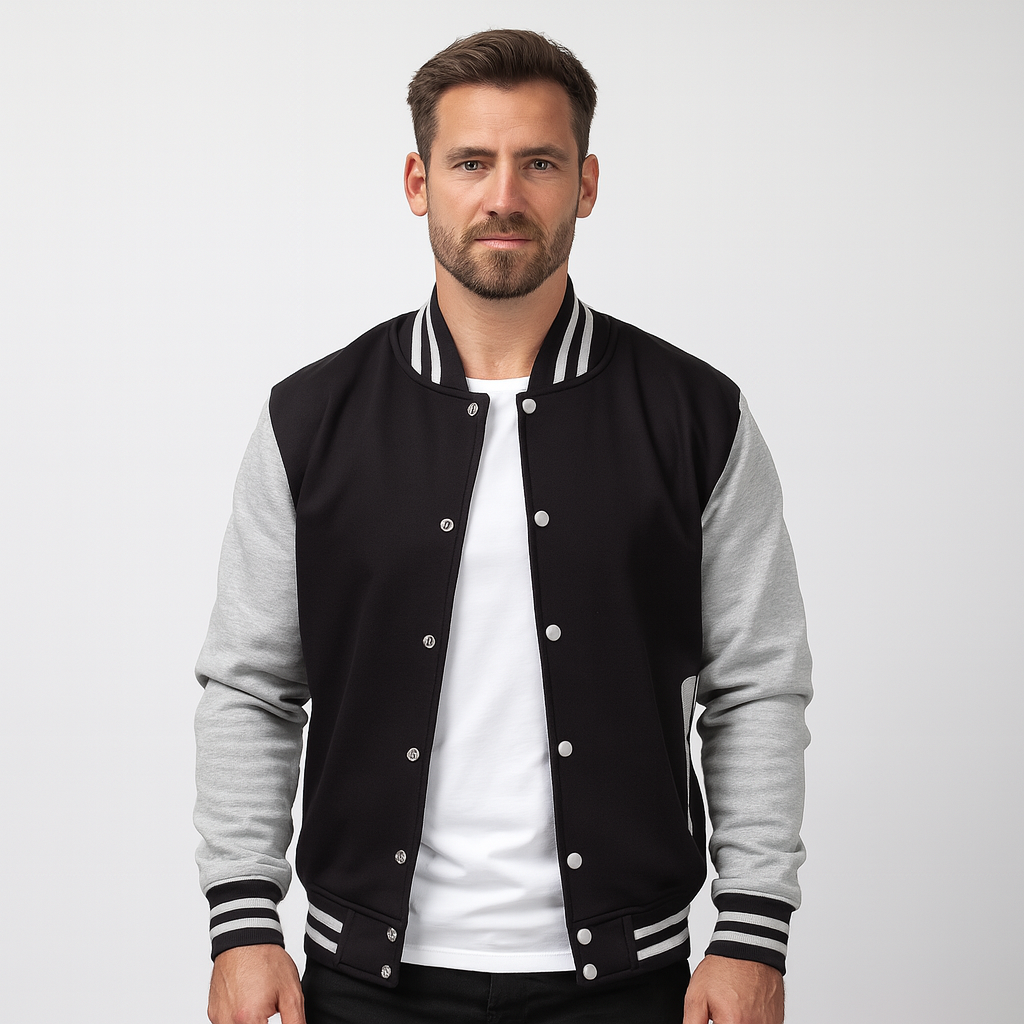 Sporty Mens Baseball Style Coat - OutfitLondon