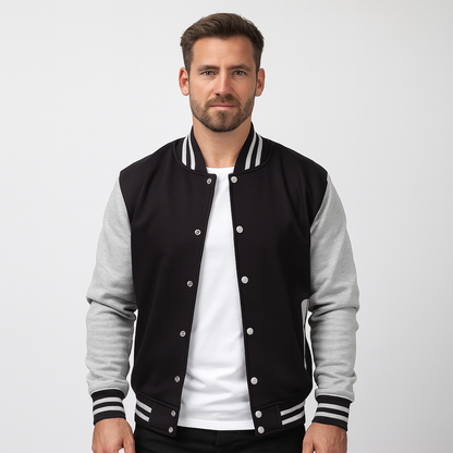 Sporty Mens Baseball Style Coat - OutfitLondon