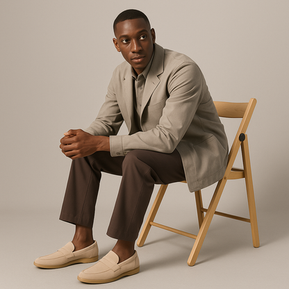 Soft Leather Men's Slip On Shoes