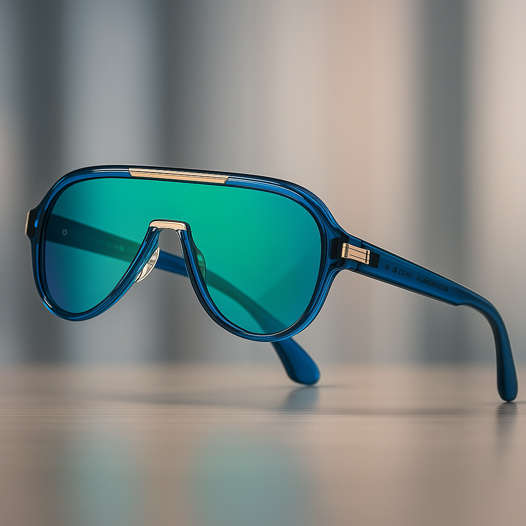 Mens Polarized Sunglasses Blue Mirror TR90 Frame UV Protection - OutfitLondon