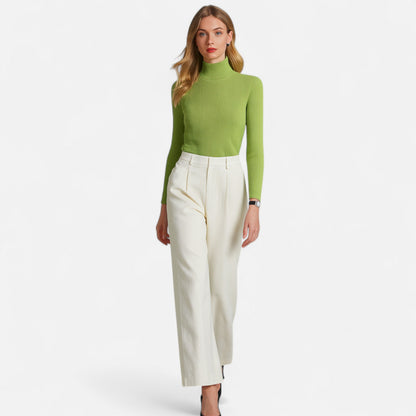 Warm Knitted Women's Turtleneck Jumper