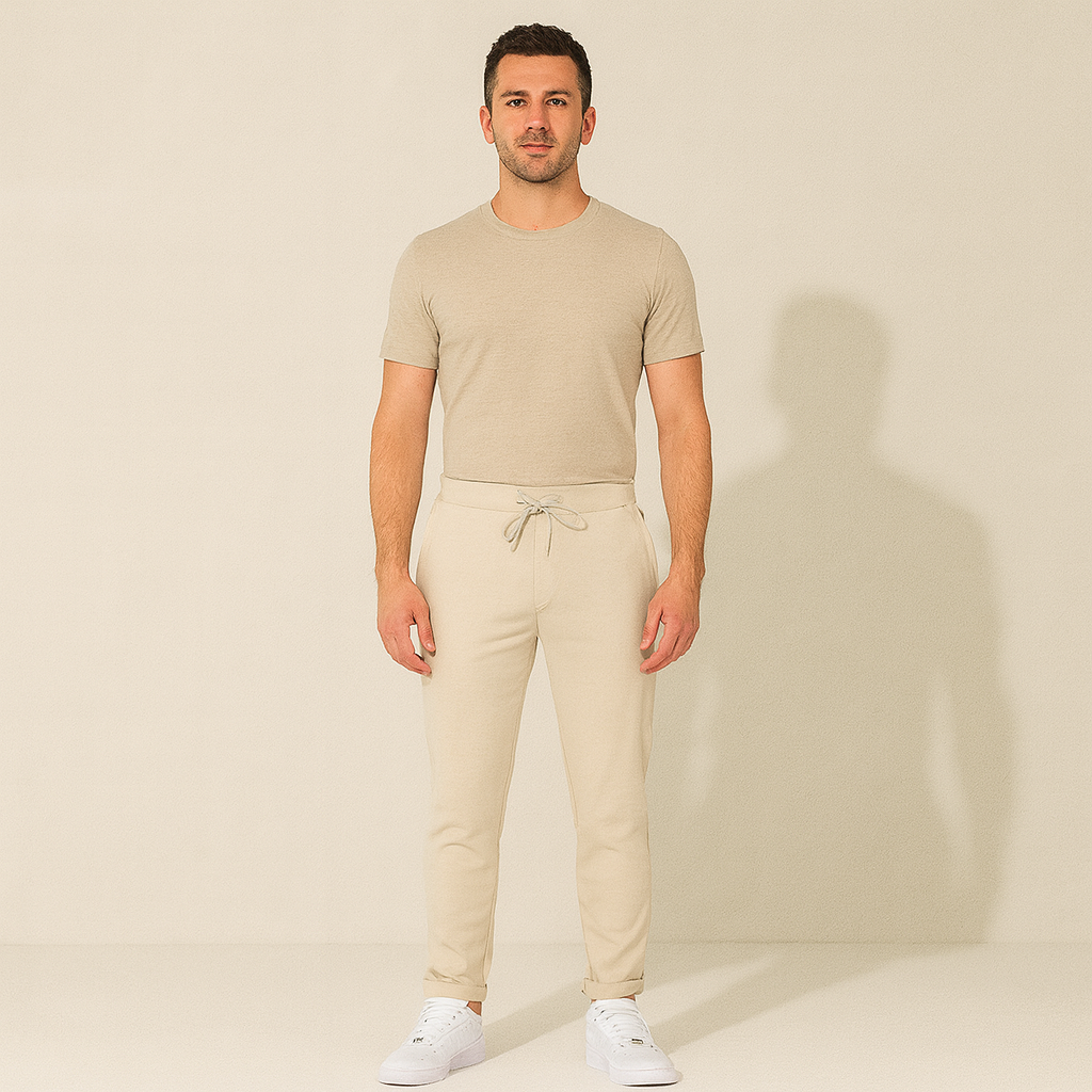 Comfortable Men's Beige Cargo Pants
