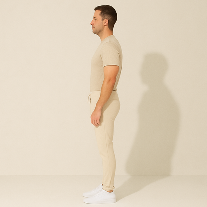 Comfortable Men's Beige Cargo Pants