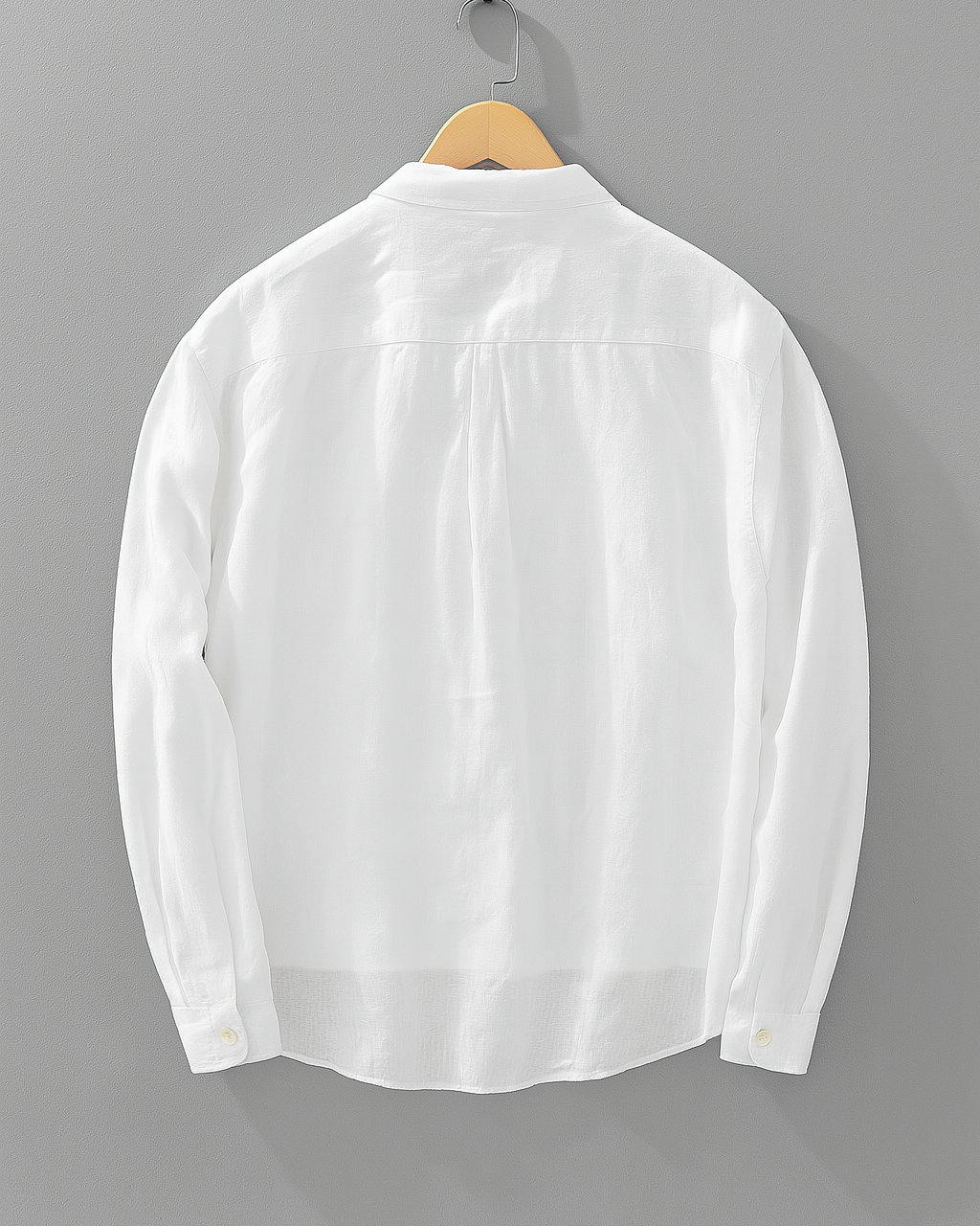 Men's Relaxed Fit Long Sleeve Cotton Shirt