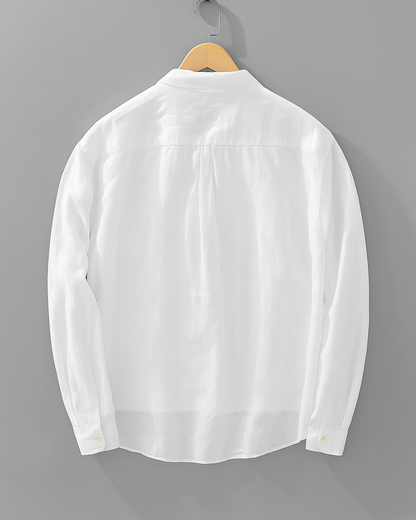 Men's Relaxed Fit Long Sleeve Cotton Shirt