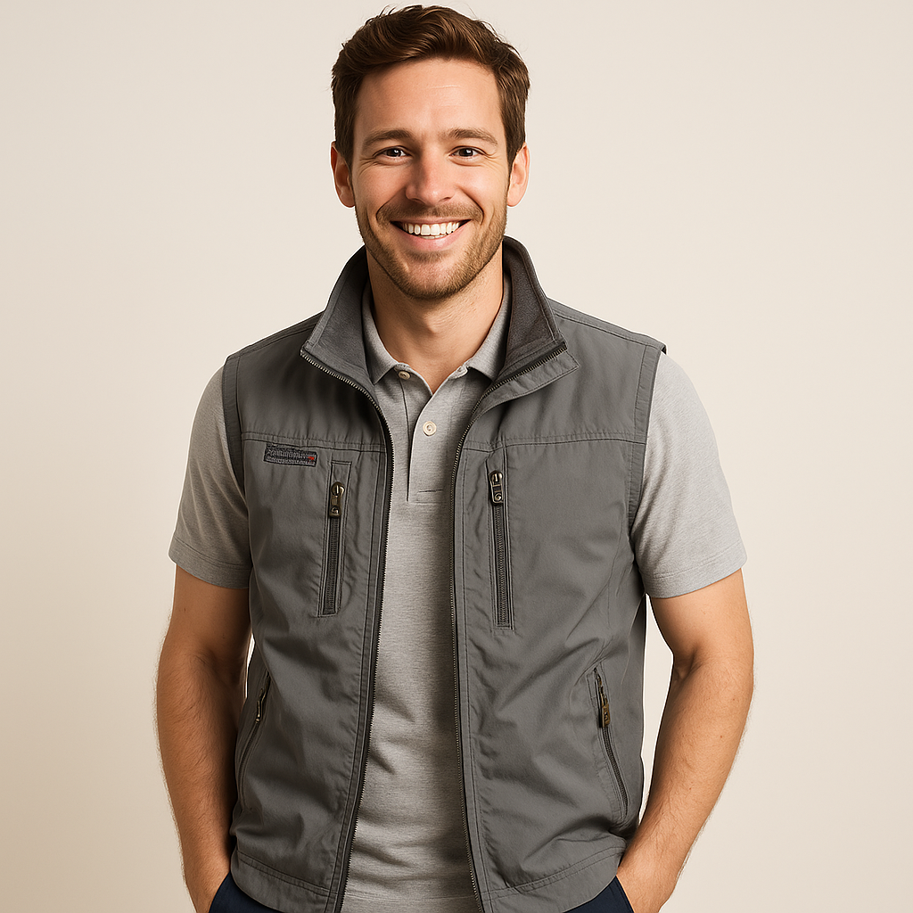 Breathable Mens Casual Sleeveless Jacket - OutfitLondon