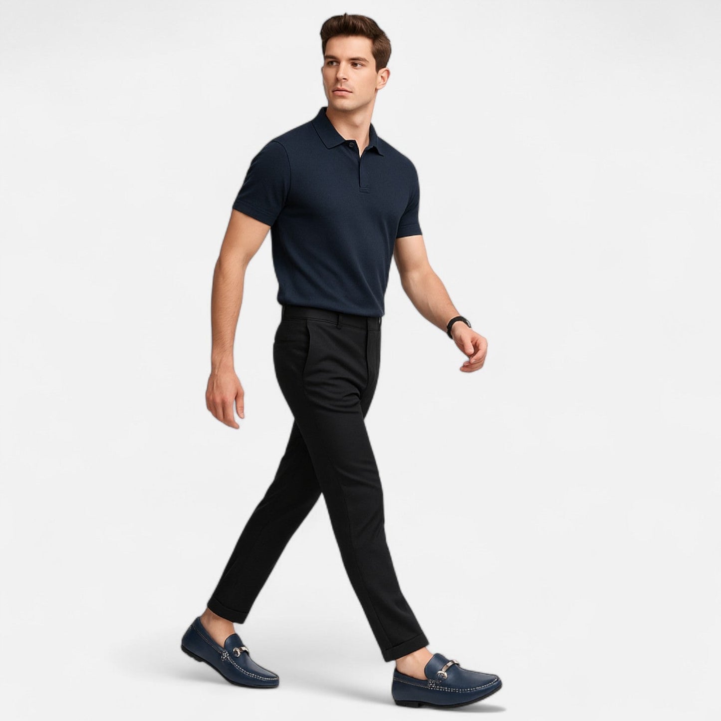 Classic Leather Slip On Driving Shoes
