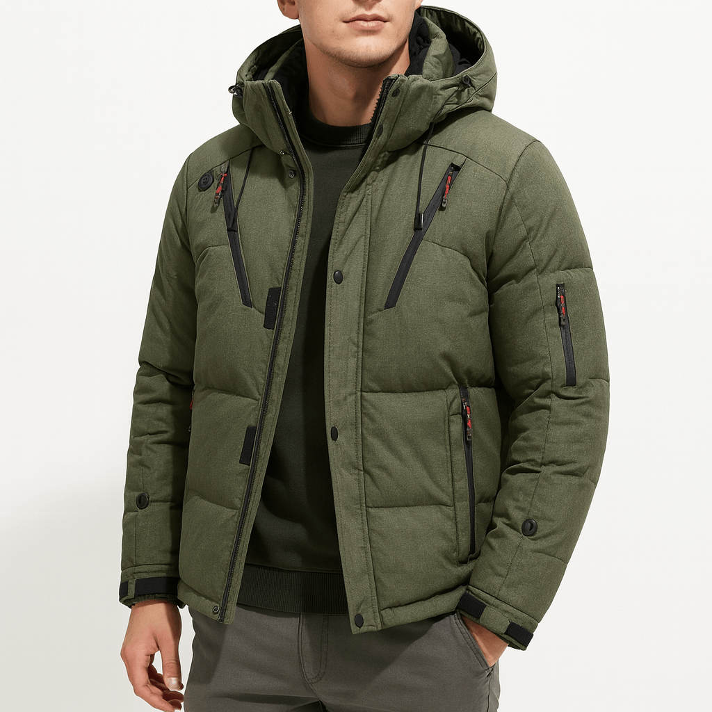 Warm Insulated Hooded Snow Jacket