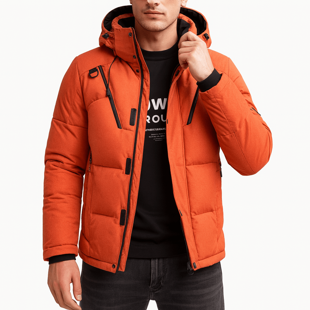 Warm Insulated Hooded Snow Jacket