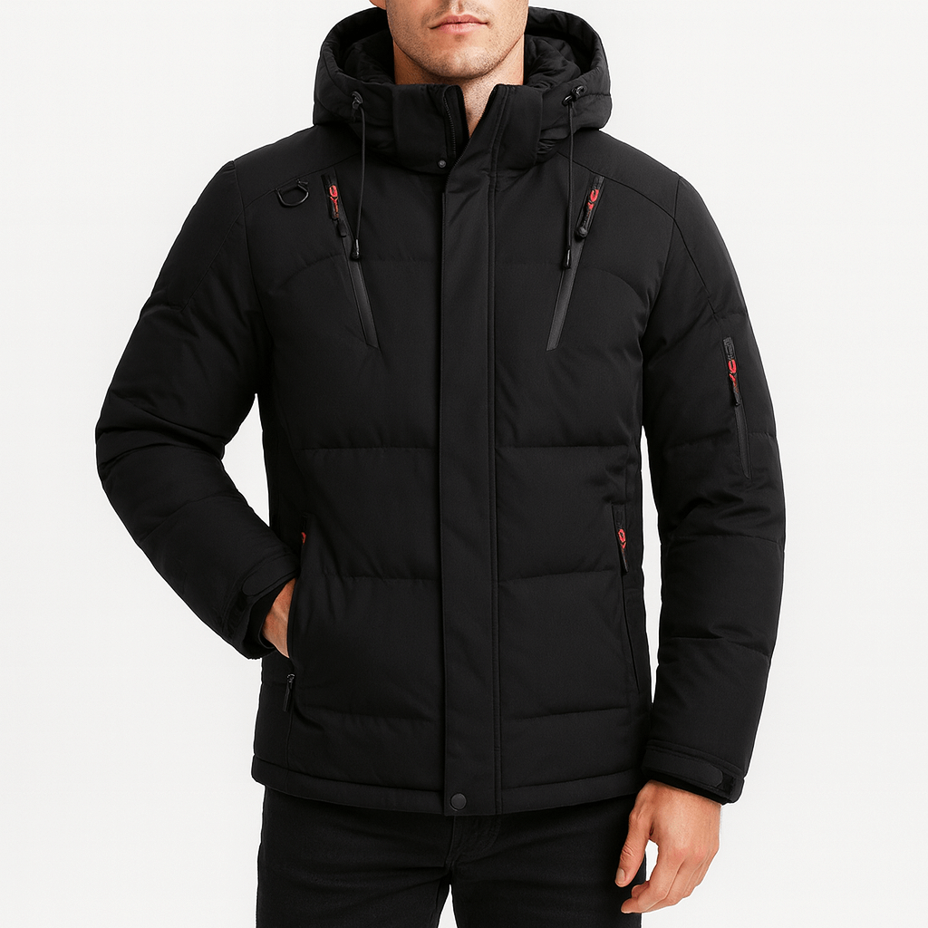 Warm Insulated Hooded Snow Jacket