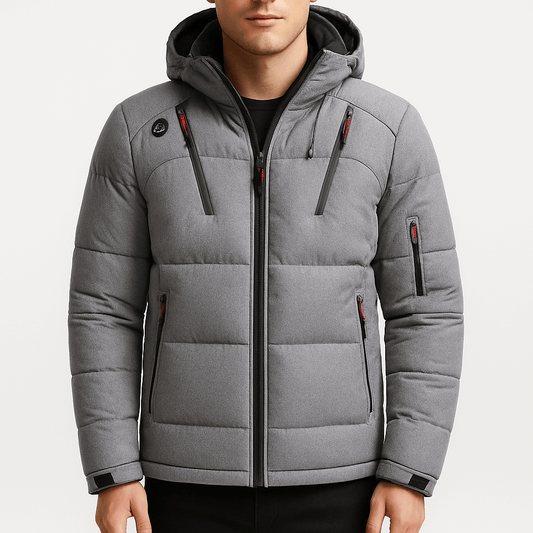 Warm Insulated Hooded Snow Jacket - OutfitLondon