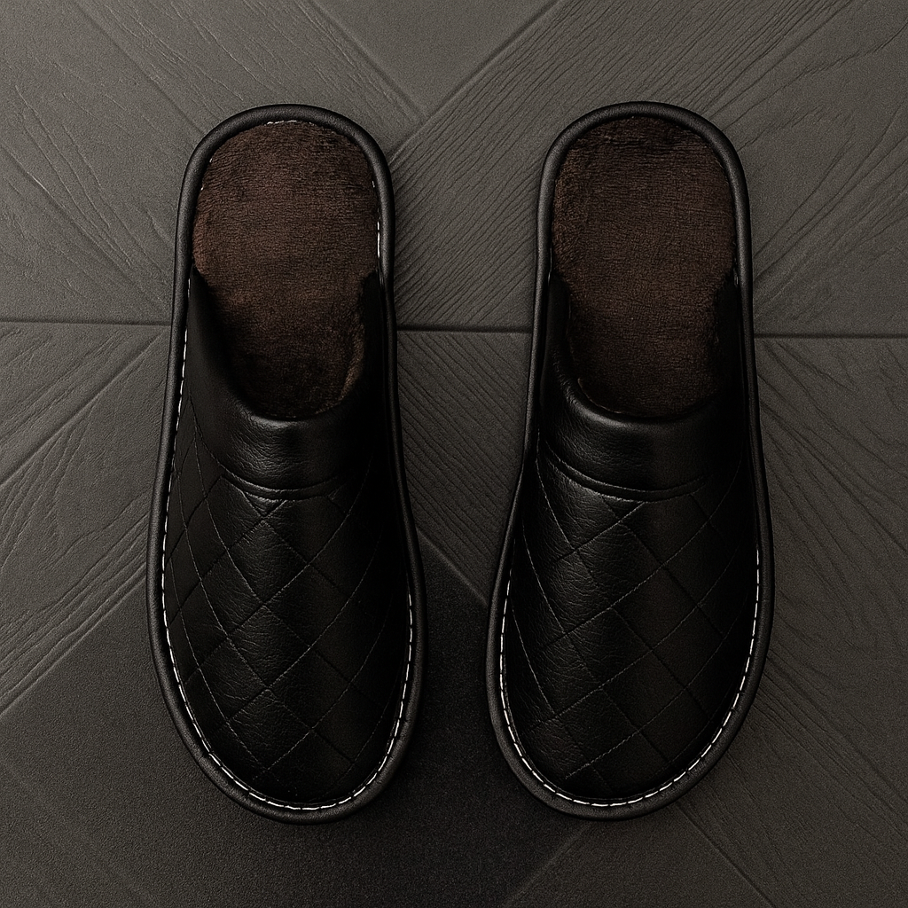 Cozy Men's Quilted Slippers with Soft Insoles - OutfitLondon
