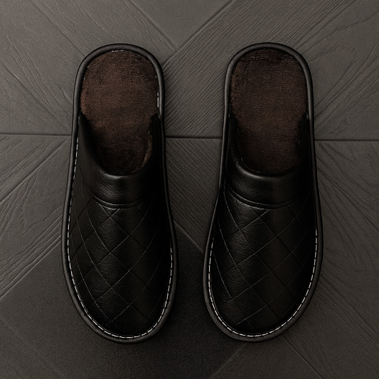 Cozy Men's Quilted Slippers with Soft Insoles - OutfitLondon