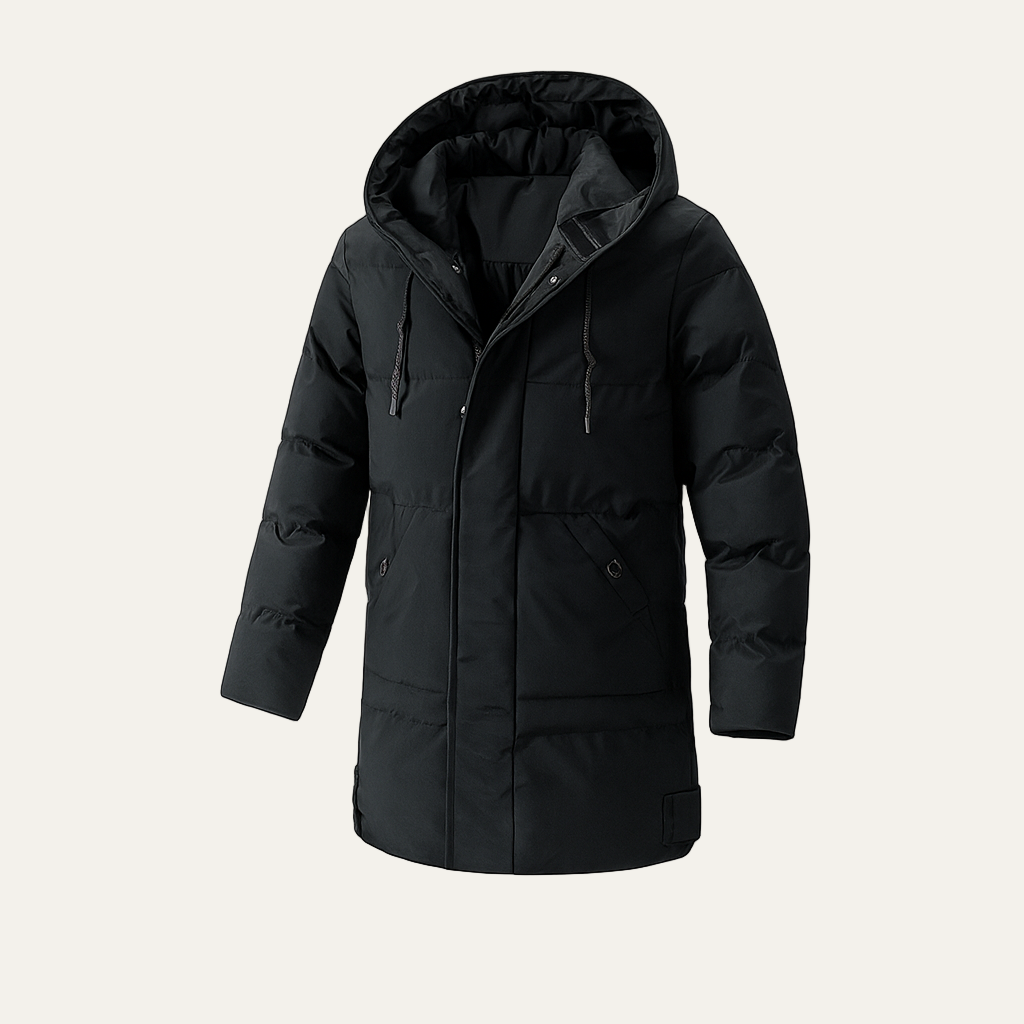 Warm Men's Padded Down Parka Coat - OutfitLondon