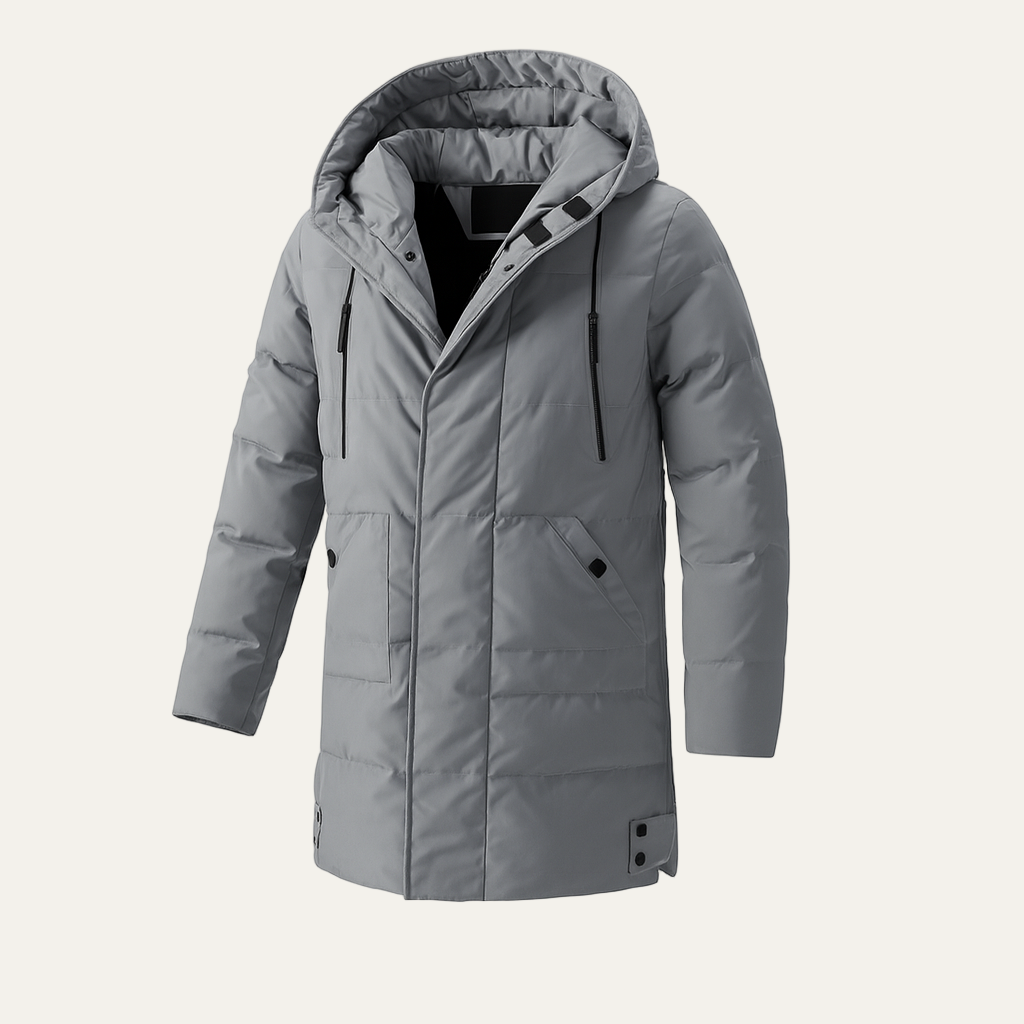 Warm Men's Padded Down Parka Coat