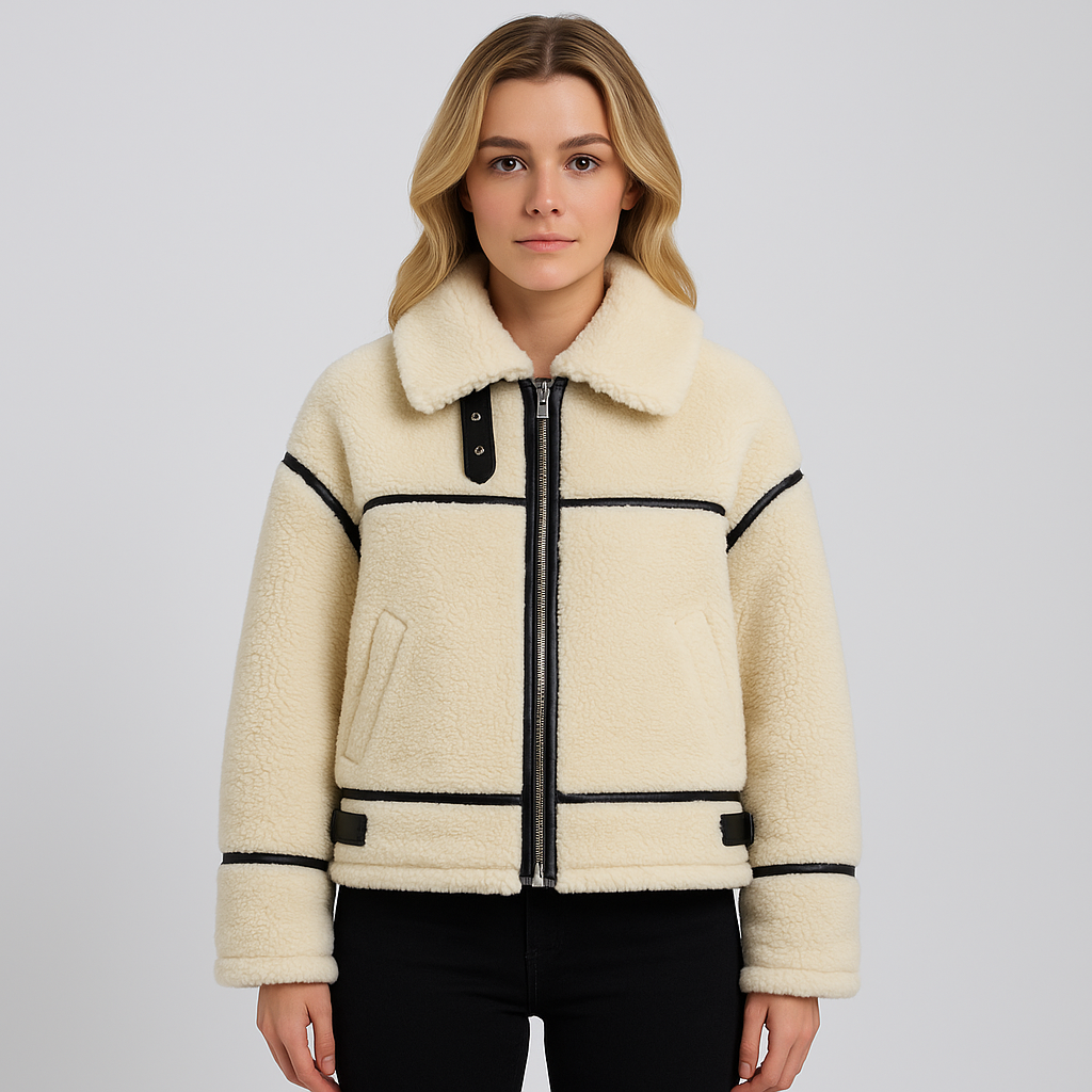 Cozy Women's Zip Up Fleece Jacket - OutfitLondon