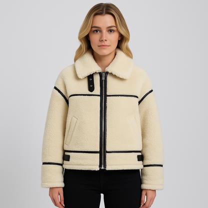 Cozy Women's Zip Up Fleece Jacket - OutfitLondon