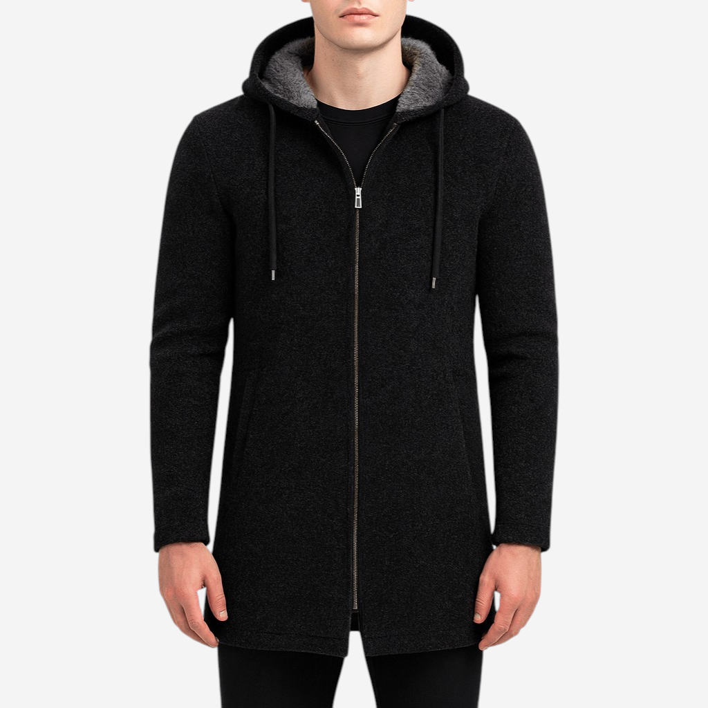 Soft Fleece Hooded Sweater Cardigan