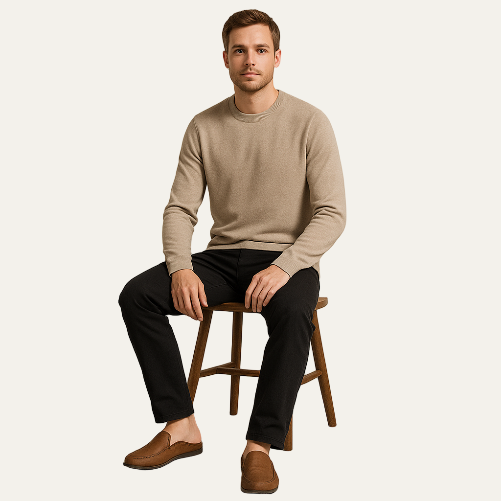 Classic Brown Slip On Shoes
