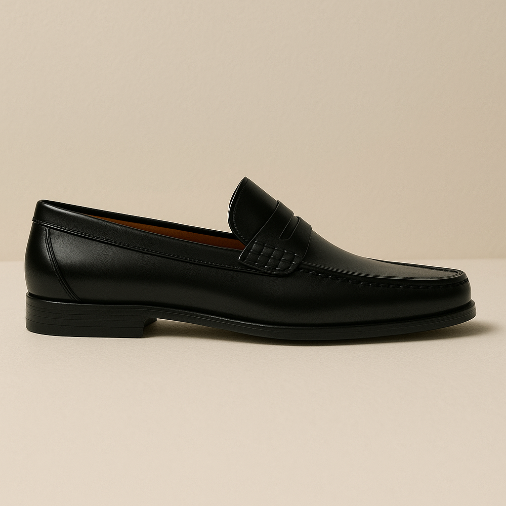 Classic Leather Slip On Men's Loafers