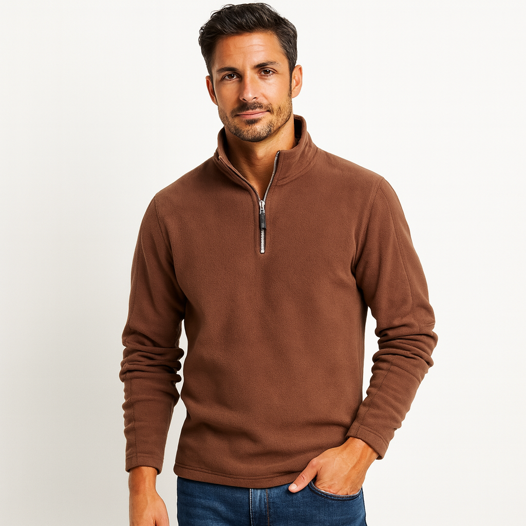 Men's Padded Fleece Neck Sweater - OutfitLondon