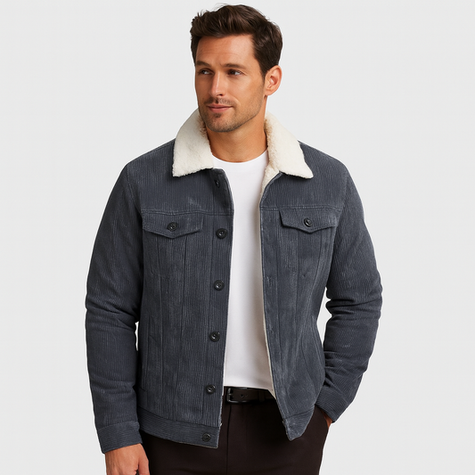 Warm Faux Fur Lined Denim Jacket - OutfitLondon