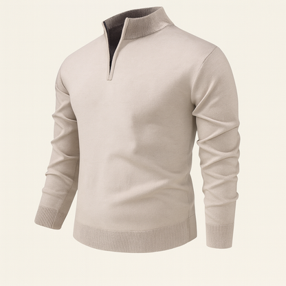 Classic Mens Quarter Zip Sweater