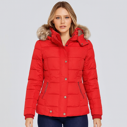 Stylish Hooded Winter Coat with Long Sleeves