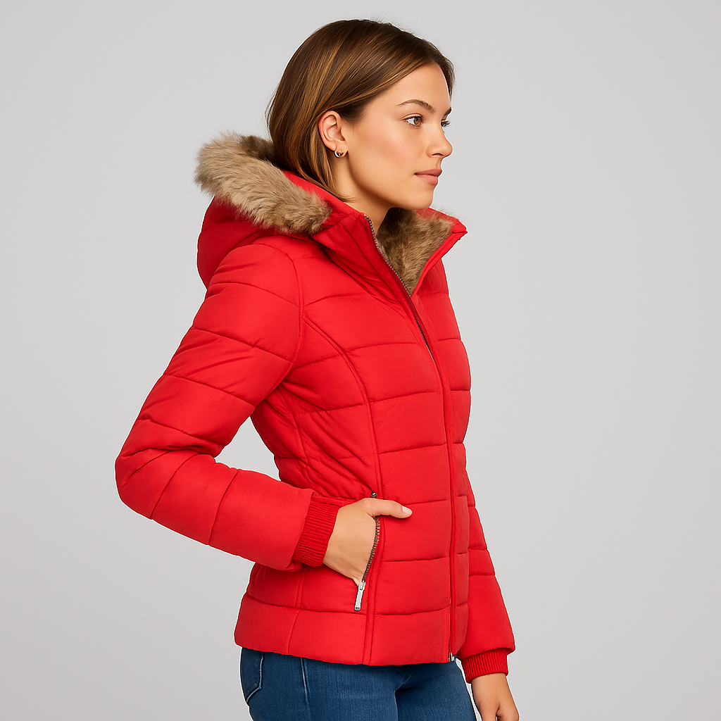 Stylish Hooded Winter Coat with Long Sleeves