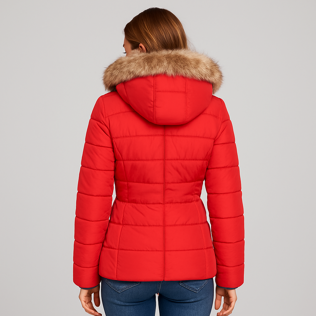 Stylish Hooded Winter Coat with Long Sleeves