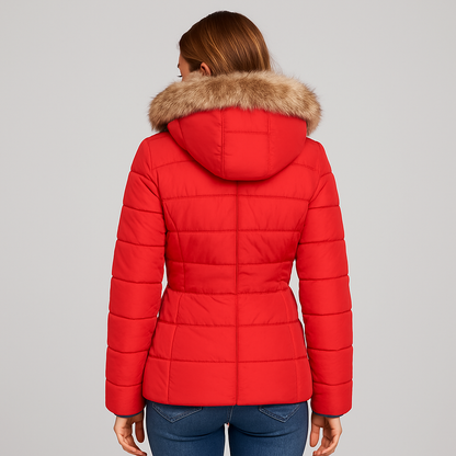 Stylish Hooded Winter Coat with Long Sleeves