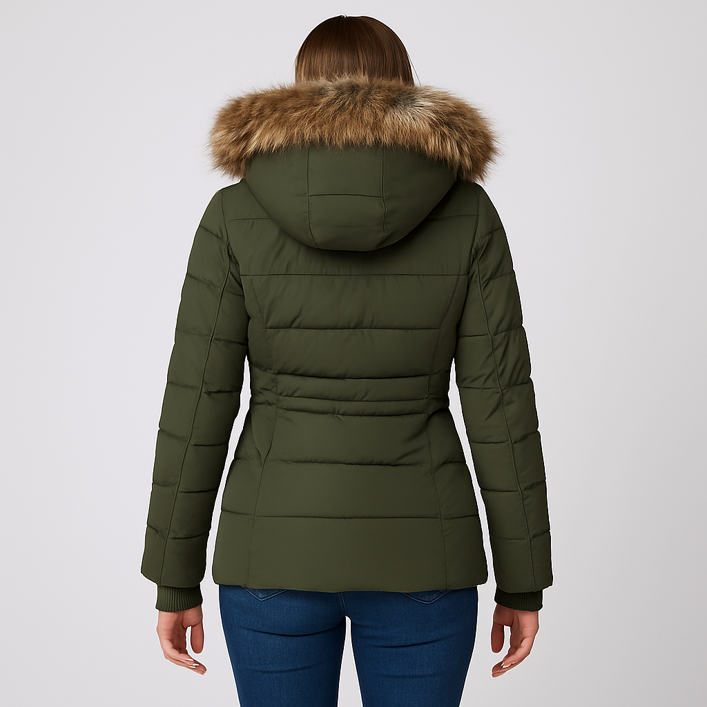 Stylish Hooded Winter Coat with Long Sleeves