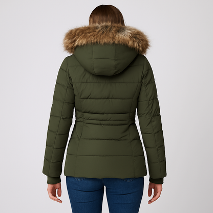 Stylish Hooded Winter Coat with Long Sleeves