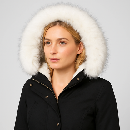 Waterproof Women's Parka Jacket with Adjustable Hood