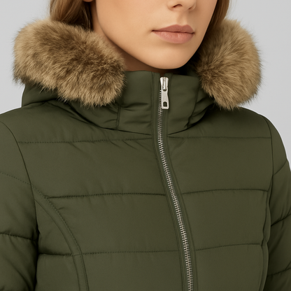 Stylish Hooded Winter Coat with Long Sleeves