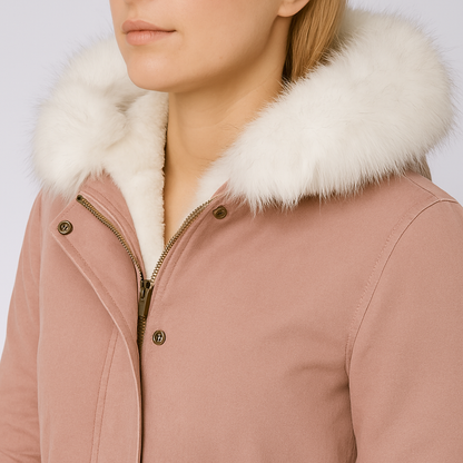 Waterproof Women's Parka Jacket with Adjustable Hood