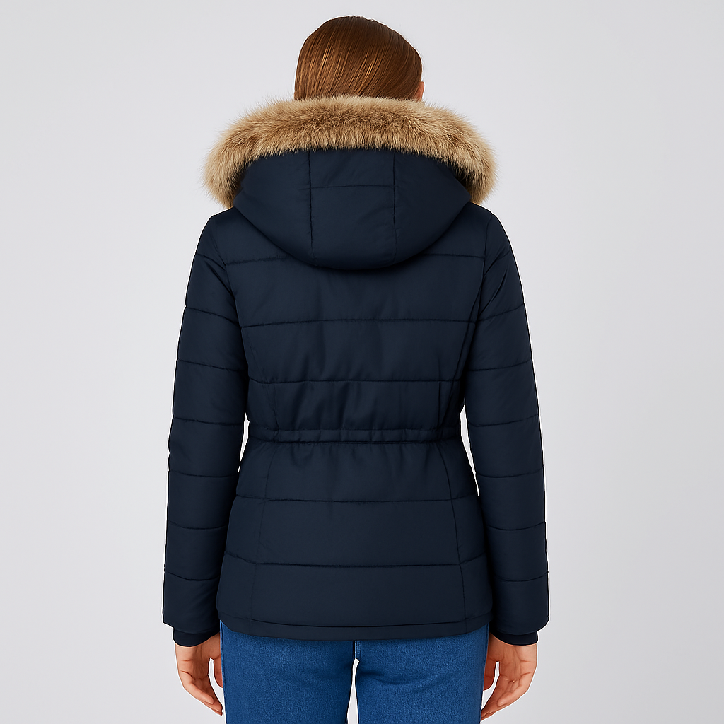 Stylish Hooded Winter Coat with Long Sleeves