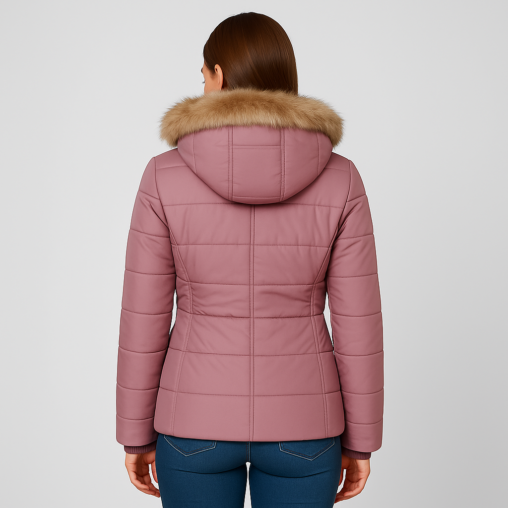 Stylish Hooded Winter Coat with Long Sleeves